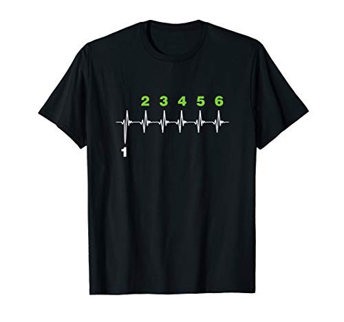 Motorcycle Gear Shift Heartbeat Motorist T-Shirt T-Shirt