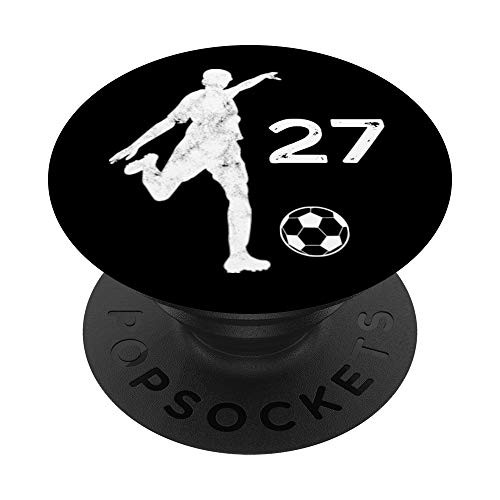 27 Number 27 Soccer Gifts for Teams Teens Kids Futbol PopSockets Grip and Stand for Phones and Tablets 27 Number 27 Soccer Gifts for Teams Teens Kids Futbol PopSockets Grip and Stand for Phones and Tablets