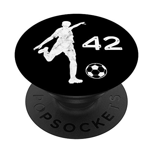 42 Number 42 Soccer Gifts for Teams Teens Kids Futbol PopSockets Grip and Stand for Phones and Tablets 42 Number 42 Soccer Gifts for Teams Teens Kids Futbol PopSockets Grip and Stand for Phones and Tablets