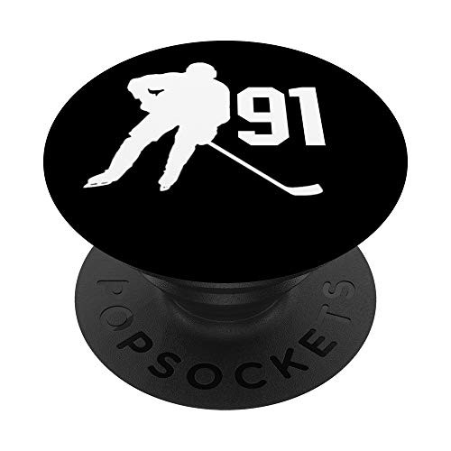 Number 91 91 Hockey Gifts for Men Boys Teens Women PopSockets PopGrip Swappable Grip for Phones Tablets Number 91 91 Hockey Gifts for Men Boys Teens Women PopSockets PopGrip Swappable Grip for Phones Tablets