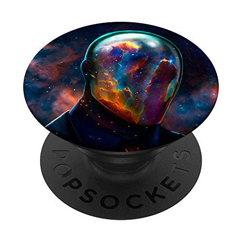Alien Space Head PopSockets Grip and Stand for Phones and Tablets