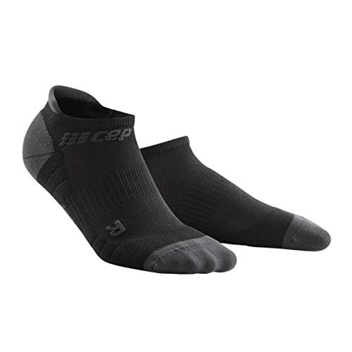 Mens Compression Socks - CEP No Show Socks 3_0 BlackDark Grey IV