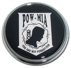 Americas   Americas POW-MIA Chrome Automobile Emblem