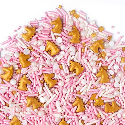 Sweets Indeed Sprinklefetti Unicorn Sprinkles Pink Gold 8oz