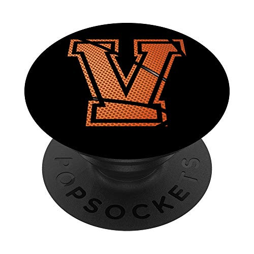 V Basketball B-Ball Fan Athlete Ball Monogram Letter Initial PopSockets Grip and Stand for Phones and Tablets V Basketball B-Ball Fan Athlete Ball Monogram Letter Initial PopSockets Grip and Stand for Phones and Tablets