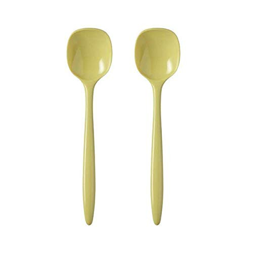 Rosti Mepal Melamine Large Heat Resistant Serving Spoon Set of 2 - Nordic Lemon