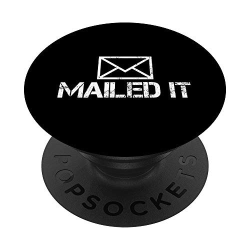 Funny Guys Mailman Mailed It Post Office Mail Carrier Gift PopSockets Grip and Stand for Phones and Tablets