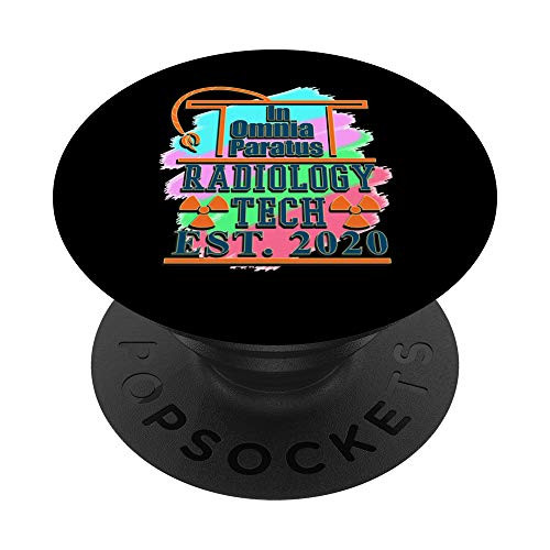 In Omnia Paratus Radiology Tech Est_ 2020 - Student Gift PopSockets Grip and Stand for Phones and Tablets