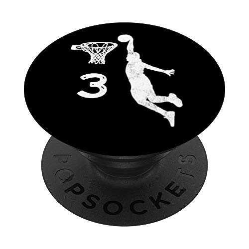 3 Number 3 - Basketball Gifts for Men Boys Teens Black PopSockets PopGrip Swappable Grip for Phones Tablets 3 Number 3 - Basketball Gifts for Men Boys Teens Black PopSockets PopGrip Swappable Grip for Phones Tablets