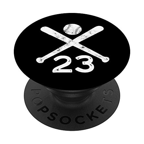 23 Number 23 - Baseball Softball Gift for Teens Boys Girls PopSockets Grip and Stand for Phones and Tablets 23 Number 23 - Baseball Softball Gift for Teens Boys Girls PopSockets Grip and Stand for Phones and Tablets