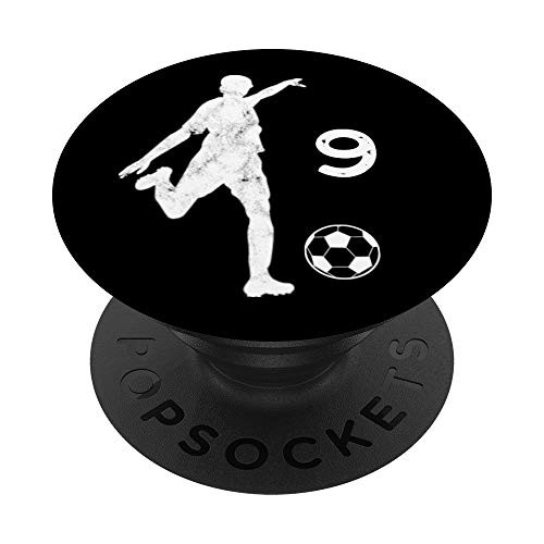 9 Number 9 Soccer Gifts for Teams Teens Kids Futbol PopSockets Grip and Stand for Phones and Tablets 9 Number 9 Soccer Gifts for Teams Teens Kids Futbol PopSockets Grip and Stand for Phones and Tablets