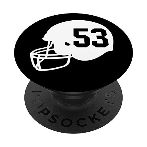 Number 53 53 Helmet Football for Men Boys Kids Youth Teens PopSockets Grip and Stand for Phones and Tablets Number 53 53 Helmet Football for Men Boys Kids Youth Teens PopSockets Grip and Stand for Phones and Tablets