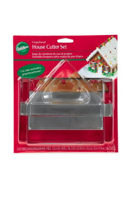 Wilton 3 Piece Gingerbread House Metal Cookie Cutters Wilton 3 Piece Gingerbread House Metal Cookie Cutters
