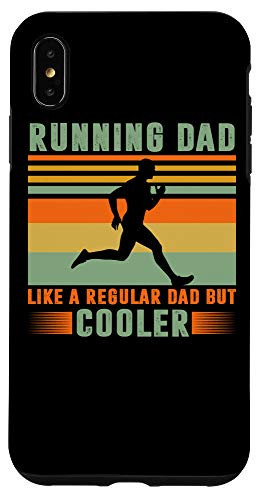 iPhone XS Max Funny Running Dad Like A Regular Dad But Cool Fathers Day Case