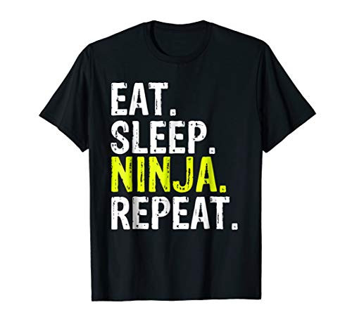 Eat Sleep Ninja Karate Gift Repeat T-Shirt