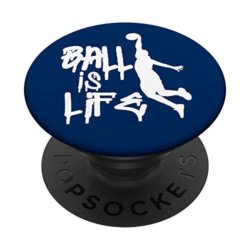 Ball Is Life Basketball Point Guard Team Gifts Brooklyn Blue PopSockets Grip and Stand for Phones and Tablets