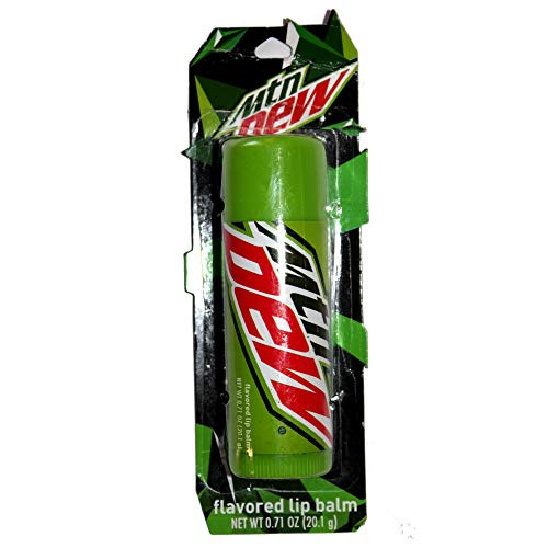 Taste Beauty 1 Stick Mountain Dew Soda Flavored Giant Lip Balm Tube - Gluten Free - 4_75 L x 1_5 diam_ Net Wt_ 0_71 oz Taste Beauty 1 Stick Mountain Dew Soda Flavored Giant Lip Balm Tube - Gluten Free - 4_75 L x 1_5 diam_ Net Wt_ 0_71 oz