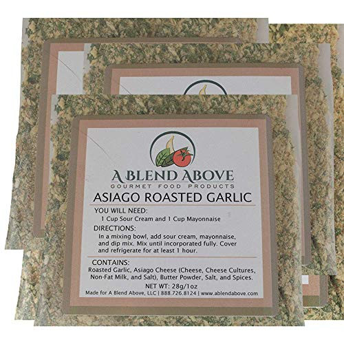 A Blend Above Asiago Roasted Garlic Dip Mix Mixed Seasonings Packet 1 oz 3 Pack A Blend Above Asiago Roasted Garlic Dip Mix Mixed Seasonings Packet 1 oz 3 Pack