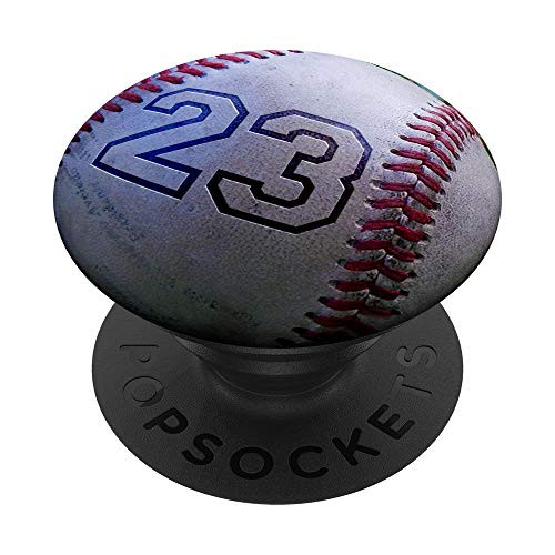 Baseball Number 23 PopSockets PopGrip Swappable Grip for Phones Tablets Baseball Number 23 PopSockets PopGrip Swappable Grip for Phones Tablets