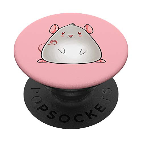 Cute Kawaii Rat Mouse Pet Girl Adorable Rodent Japanese Kid PopSockets Grip and Stand for Phones and Tablets