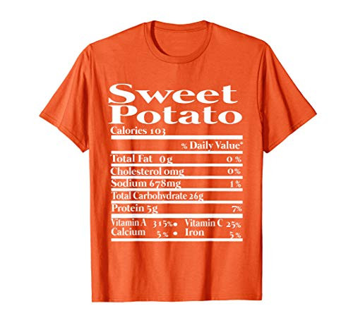 Funny Sweet Potato Nutrition Fact for Thanksgiving Family T-Shirt