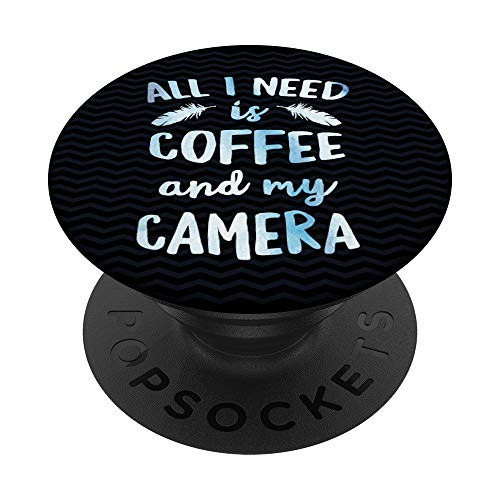 Funny Gift for Photographer Photos Photography Camera Blue PopSockets Grip and Stand for Phones and Tablets Funny Gift for Photographer Photos Photography Camera Blue PopSockets Grip and Stand for Phones and Tablets
