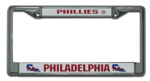 MLB Philadelphia Phillies Chrome License Plate Frame