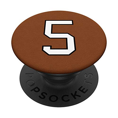 Football Number 5 Jersey Uniform Gift Player Men Boys PopSockets Grip and Stand for Phones and Tablets Football Number 5 Jersey Uniform Gift Player Men Boys PopSockets Grip and Stand for Phones and Tablets