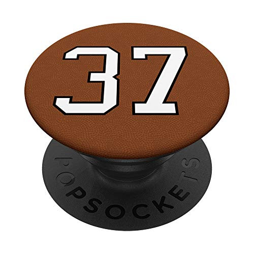 Football Number 37 Jersey Uniform Gift Player Men Boys PopSockets Grip and Stand for Phones and Tablets Football Number 37 Jersey Uniform Gift Player Men Boys PopSockets Grip and Stand for Phones and Tablets