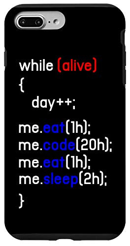 iPhone 7 Plus8 Plus Alive Eat Code Sleep Coder Coding Programmer IT PC HTML Gift Case