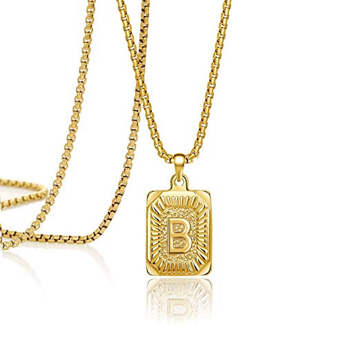 Joycuff 18K Gold Initial Necklace 