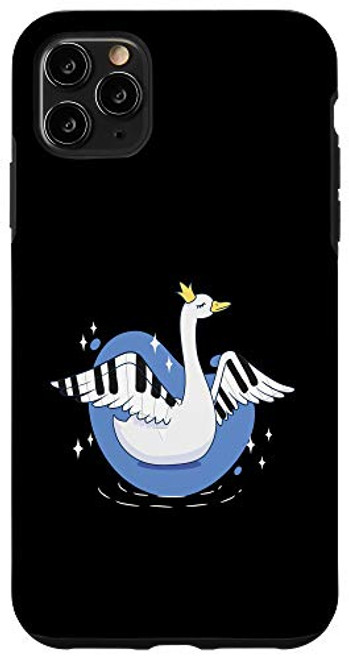 iPhone 11 Pro Max Swan Musical Keys Bird Music Piano Pianist Girl Sweet Gift Case