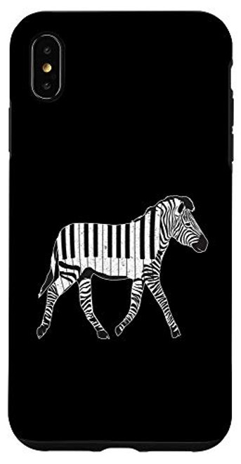 iPhone XS Max Zebra Horse Piano Keys Notes Keyboard Piano Pianist Case