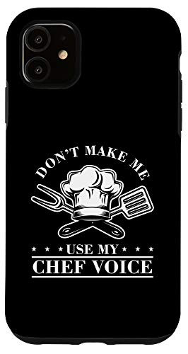 iPhone 11 Chef Voice Restaurant Grill Cook Baker Worker Kitchen Gift Case