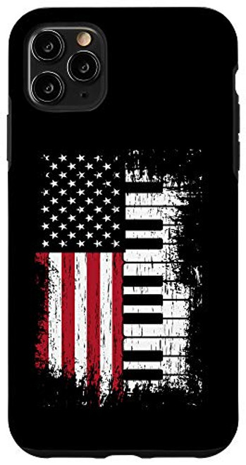 iPhone 11 Pro Max American Flag Piano Keys Player Pianist Keys Music Gift Case