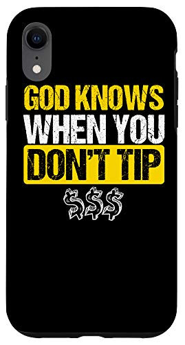 iPhone XR God Knows Do Not Tip Barman Barkeeper Waiters Bartender Gift Case
