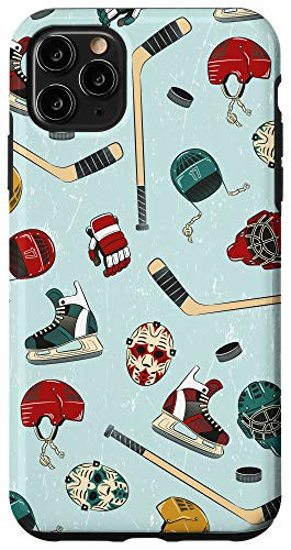 iPhone 11 Pro Max Gear Equipment Ice Hockey Player Game Winter Sports Gift Case