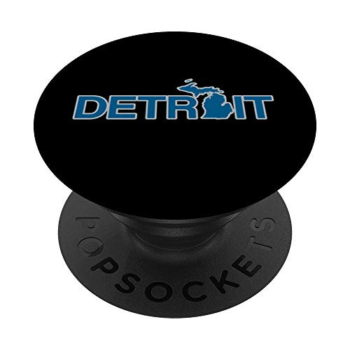 Detroit Michigan MI Map Letter Athletic Sports Blue Silver PopSockets PopGrip Swappable Grip for Phones   Tablets Detroit Michigan MI Map Letter Athletic Sports Blue Silver PopSockets PopGrip Swappable Grip for Phones   Tablets