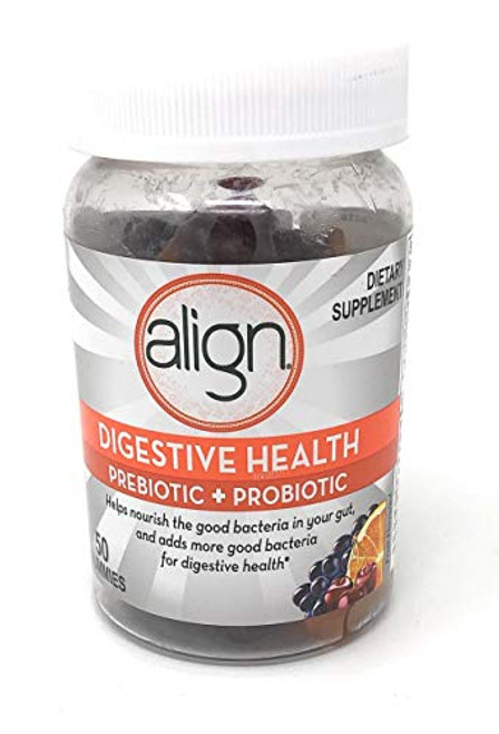 Align Digestive Health Prebiotic  Probiotic Gummies Fruit Flavored - 50 ct