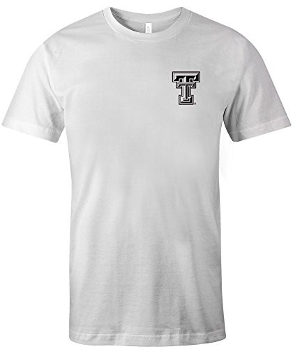 NCAA Texas Tech Red Raiders Adult US Flag State Jersey Short sleeve T-Shirt SmallWhite