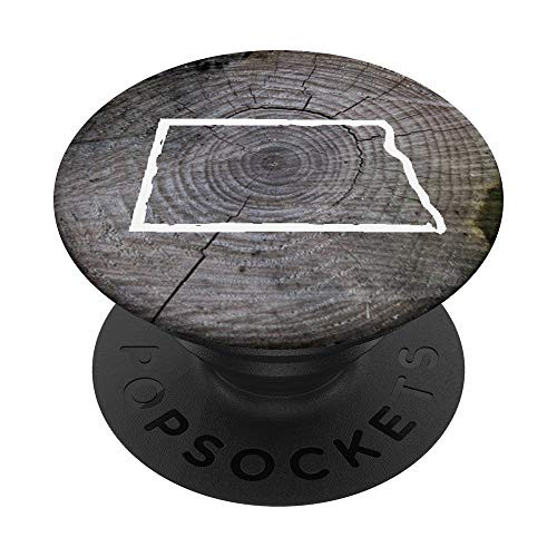 North Dakota Home ND Forest Tree Gear Vintage Map PopSockets Grip and Stand for Phones and Tablets