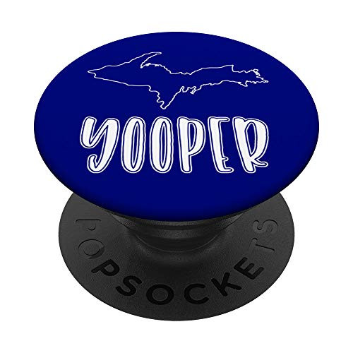 Yooper Phone Grip Michigan Gear Vintage Map Accessory PopSockets Grip and Stand for Phones and Tablets