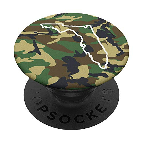 Florida Home FL Camo Gear Florida Vintage Map PopSockets PopGrip Swappable Grip for Phones   Tablets