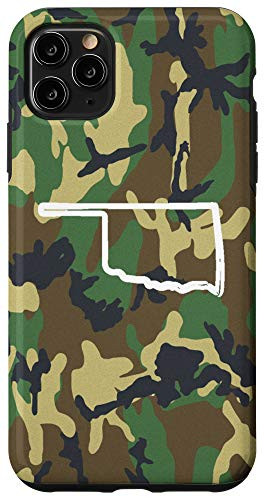 iPhone 11 Pro Max Oklahoma Home OK Camo Gear Oklahoma Vintage Map Case