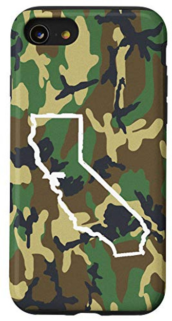 iPhone SE 2020 7 8 California Home Camo Gear Camouflage Vintage Map Case iPhone SE 2020 7 8 California Home Camo Gear Camouflage Vintage Map Case