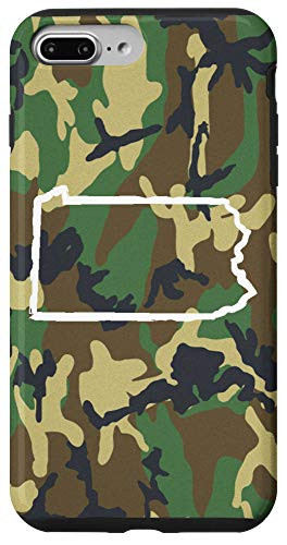 iPhone 7 Plus8 Plus Pennsylvania Home PA Camo Gear Pennsylvania Vintage Map Case