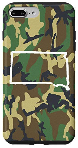 iPhone 7 Plus8 Plus South Dakota Home SD Camo Gear South Dakota Vintage Map Case