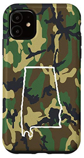iPhone 11 Alabama Home AL Camo Gear Alabama Vintage Map Case iPhone 11 Alabama Home AL Camo Gear Alabama Vintage Map Case