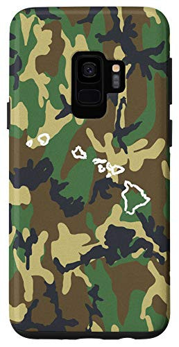 Galaxy S9 Hawaii Home HI Camo Gear Hawaii Vintage Map Case
