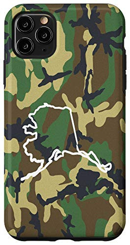 iPhone 11 Pro Max Alaska Home AK Camo Gear Alaska Vintage Map Case